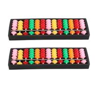 Kisangel 2pcs Chinese Abacus: 13 Column Kids Abacus - Plastic Arithmetic Counting Toys - Colorful Math Learning Tool for Early Education School Supplies