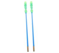 Kisangel 2Pcs Chinese Diabolo Sticks with Ergonomic Soft Grip Handles Long Replacement Bearing Handsticks for Juggling Skills Practice and Performance