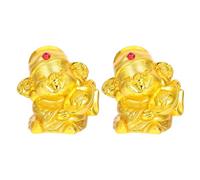 Kisangel 2pcs Chinese Feng Shui Savings Bank Cai Shen Statue Money Box Lucky Coin Storage Container CAI Shen Statue God of Wealth and Fortune