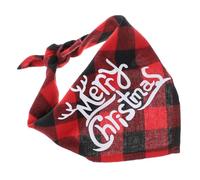 Kisangel 2pcs Christmas Bib Christmas Decor Puppy Bandana Red Bandana Christmas Bandanas for Dogs Christmas Dog Bandana Dog Triangle Scarf Pet Puppy Christmas Bandana Cotton Polyester