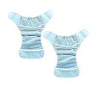 Kisangel 2pcs Cool Diapers Breathable Mesh Diaper Cover for Newborn Boy Girl Reusable Stretchable Pants for Summer