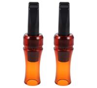 Kisangel 2pcs Crow Call: Crow Caller Decoy Imitation Bird Caller - Bionic Loud Sound Calling Whistle - Simulation Bird for Outdoor, Orange Black