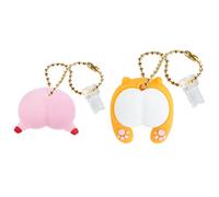 Kisangel 2pcs Cute Cartoon Plug Charm Phone Pendant Covers Dustproof Charging Port Protectors for Mobile Phones Easy to Install and Remove Pocket-friendly Decorative Accessories