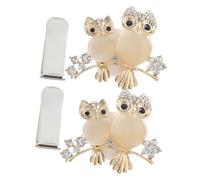 Kisangel 2pcs Cute Owl Car Air Freshener Vent Clip, Car Aroma Diffuser with Scented Perfume, Rhinestone Animal Vehicle Air Outlet Aromatherapy Clip for Interior Decoration
