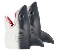 Kisangel 2Pcs Decorative Shark Finger Puppets Lifelike Creative for Enhances Imagination and Coordination Washable and Design for Playtime and Learning