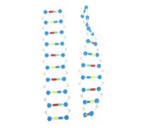 Kisangel 2pcs Dna Double Helix Model Kit Science Teaching Aid for Biology Classes and Laboratory Research Molecular Structure Educational Tool for Genetics and Molecular Biology Study