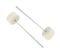 Kisangel 2pcs Double Hammer Head Bass Drum Pedal for Drum Kit Single Kick Pedal Accessory for Electronic Set Players