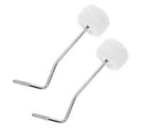 Kisangel 2pcs Drum Beaters Bass Drum Pedal Hammer Replacement for Percussion Instrument Accessory Practice