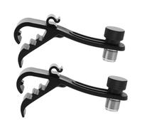 Kisangel 2pcs Drum Shockproof Microphone Clip Adjustable Securing Clamp for Drum Microphone Clamp Mic Suspension for Players
