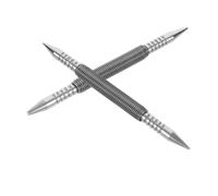 Kisangel 2pcs Dual Head Spring-loaded Nail Punch Set with Center for Precise Metal and Woodworking Compact Multi-function Pin Punch Tool for Effortless Punching and Accurate Drilling