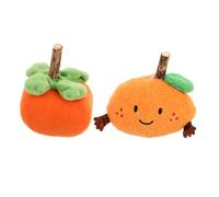 Kisangel 2PCS Durable Cat Teething Chew Fruit Shaped Catnip Balls and Interactive Chew Sticks for Indoor and Outdoor Cats Boredom Relief and Teeth Cleaning Kitten Play Companion