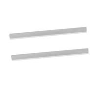 Kisangel 2pcs Dustpan Edge Strips with Soft Rubber Lips Smooth Protective Edges Prevent Floor Scratches Tight Fit for Fine Debris Tiles and Easy to Install Replacement Bar for Dustpan