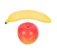 Kisangel 2Pcs Early Educational Musical Fruit Percussion for Decorative Maraca with Apple and Banana Safe Hearing Development Instrument