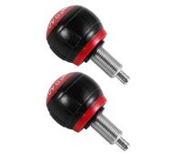 Kisangel 2pcs Exercise Bike Pull Pin Spring Knob Replacement, Iron round Ball Handle, M16x26mm Weight Bench Locking Pin for Gym Equipment Replacement, Enhanced Stability and Ergonomic