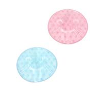 Kisangel 2pcs Foot Massager Shower Pad with Suction Cup Design, TPR Material Non-Slip Bath Scrubber for Comfortable Foot Cleaning and Massage, for Use at Home the Bath