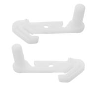 Kisangel 2pcs Fridge Door Stop Clip Plastic Hinge Hook Replacement Set for Refrigerator Freezer Hinge Buckle Suitable for Home and Camping Use