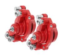 Kisangel 2Pcs Front Rear Brake Calipers for Gas Scooters Responsive Stopping Power Sleek Design Essential for Off Road Racing Vehicles Durable Brake Disc Supplies