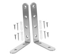 Kisangel 2pcs Furniture Wall Anchors Baby Proofing Anti Tip Kit Adjustable Angle Brackets for Bookcase Cabinets 4mm Thick Straps Suitable for Child Safety and Earthquake Protection