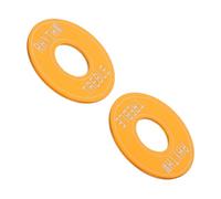 Kisangel 2pcs Gold Metal Guitar Toggle Switch Washer Plate Rhythm Treble Rings for Electric Guitars Stable Switching Performance for Musicians