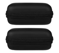 Kisangel 2pcs Guitar Effects Pedal Case Small Waterproof Shockproof Eva Material Portable Pedal Board Hard Case for Music Accessories Travel and Rehearsal