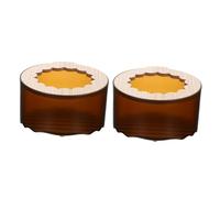 Kisangel 2pcs Hamster Sand Bath Container with Sifter for Small Rodents and Space-saving Small Animal Bathtub and Toilet for Gerbils Hedgehogs Mice