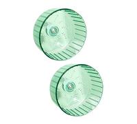 Kisangel 2pcs Hamster Wheel Rat Accessory Large Silent Chinchilla Toy Compact Hamster Enrichment Decorative Rat Wheel