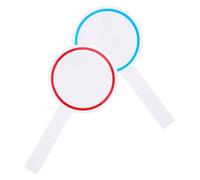 Kisangel 2pcs Handheld Dry Erase Scoreboards with Foam Material, Single Side Writable and Erasable Voting Paddles, Small Lightweight Boards for Sports and Outdoor Activities