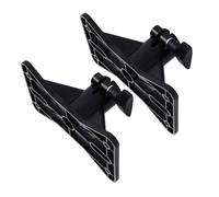 Kisangel 2pcs Heavy Duty Plastic Speaker Tray Mount Bracket for Stage and Studio Wide Load-bearing Shelf Holder Supports Up to Fit Bookshelf Speaker Stand Black