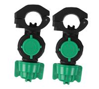 Kisangel 2pcs High Pressure Agricultural Sprayer Nozzle Fan Shaped Spray Tips with Dual Internal External Water Flow Modes for Orchard Farm Greenhouse Coverage