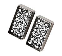 Kisangel 2pcs Hollow Out Electric Guitar Pickup Covers Elegant Carved Design Durable Guitar Parts Pickup Accessories and More