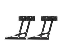 Kisangel 2pcs Hydraulic Coffee Table Hinge Folding Table Hardware with Versatile Height Adjustment Effortless Lifting Design Black Iron Stylish Modern Hardware for Limited Spaces