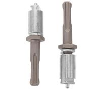 Kisangel 2pcs Impact Driver to Keyless Drill Chuck Adapter, Heavy Duty Steel Converter with Seamless Connection, 16mm Diameter Shank, Elderly Friendly Handling for Drain Emergencies