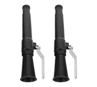 Kisangel 2pcs Industrial Hose Nozzle for Wheeled Extinguishers, Fire Extinguisher Spray Nozzle with Hand Grip Powder Tube, Plastic and Metal Material, Accurate Dispensing and High