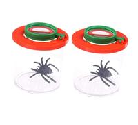 Kisangel 2pcs Insect Viewer Critter Cage Magnifying Box Abs Magnifier for Outdoor Bug Exploration and Educational Observation