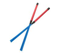 Kisangel 2pcs Jazz Drum Brush Sticks with Nylon Tips and Aluminum Alloy Handles Percussion Brushes for Cajon Drum Red Handle Smooth Acoustic Sound for Jazz Musicians and Beginners