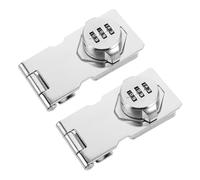 Kisangel 2PCS Keyless Combination Cabinet Locks with Secure Password Protection Hasp Latch Set for Doors and Cupboards Use Fit for Kitchen and Bathroom Security