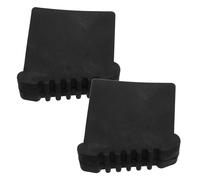 Kisangel 2Pcs Ladder Feet Replacement Caps Non-Slip Rubber Ladder Foot Pads Cushion 30X70Mm Black for Step Floor Protection