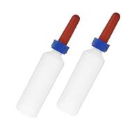 Kisangel 2pcs Lamb Nursing Bottle Feeder with Soft Silicone Nipple Thickened Animal Feeding Bottles for Calves Goats and Small Farm Livestock
