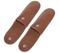 Kisangel 2pcs Leather Harmonica Storage Pouch for Small Harmonica Portable Holder Case Drawstring for Easy Carry and Protection