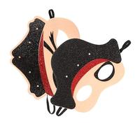 Kisangel 2pcs LED Pirate Masks for Lightweight Felt Masquerade Party Favors Halloween Birthday Decoration Cosplay Accessories with Light Modes