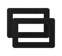 Kisangel 2pcs Light Switch Cover Wall Plate - 1-Gang Self-Adhesive Switch Wall Plates - 5.75“ X 3.39” Unbreakable Faceplate Cover for Decorator Receptacle Outlet Black