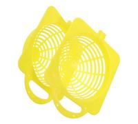 Kisangel 2pcs Lightweight Plastic Bird Nesting Boxes for Parrots Yellow Breeding Nest for Cockatiel Budgie Finch Easy Setup with Natural Mimicry Design for Comfortable Hatching and Care