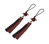 Kisangel 2pcs Lightweight Polyester Chinese Sword Tassel for Martial Arts Performance and Kung Fu Forms with Secure Attachment, Traditional Tai Jian Accessory and Training Sword Cord