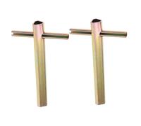 Kisangel 2pcs Long Handle Elevator Door Triangle Key for Giant Lifts Extended Handle Design for Emergency Unlocking Lightweight Portable Fire Door Spanner Compatible with Elevator