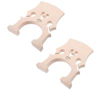 Kisangel 2pcs Maple Cello Bridge Fitted Wood Piano Code for Professional Cello Accessories Parts
