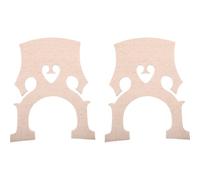 Kisangel 2pcs Maple Cello Bridge Replacement Parts Made of Beige Wood, Easily Shaped, Suitable for Learning and Can Be Placed in The Bag