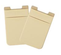Kisangel 2pcs Marble Print Phone Wallet Card Pouch Spandex Back Pocket for Credit Cards Lightweight Mobile Phone Bag Compatible with Multiple Models Stylish Yellow Design