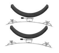 Kisangel 2pcs Marching Snare Drum Support Stainless Steel Drum Replacement Parts with Sponge Stable Support Sleek Silver Finish for Touring Performance