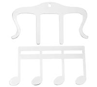 Kisangel 2pcs Metal Music Book Clips Music Holder Clips Note for Piano Sheet Keyboard Score Page Holder