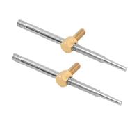 Kisangel 2pcs Metal Violin Bow Frog Screws Replacement Repairing Tool Instrument Accessories for Practice Violin Bow with Polished Wear-resistant Surface and Easy Installation